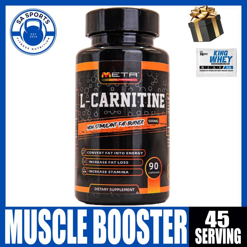 l carnitine malaysia META Nutrition L-Carnitine (500mg/90 Caps) Non-stimulant Solid Fat Burner