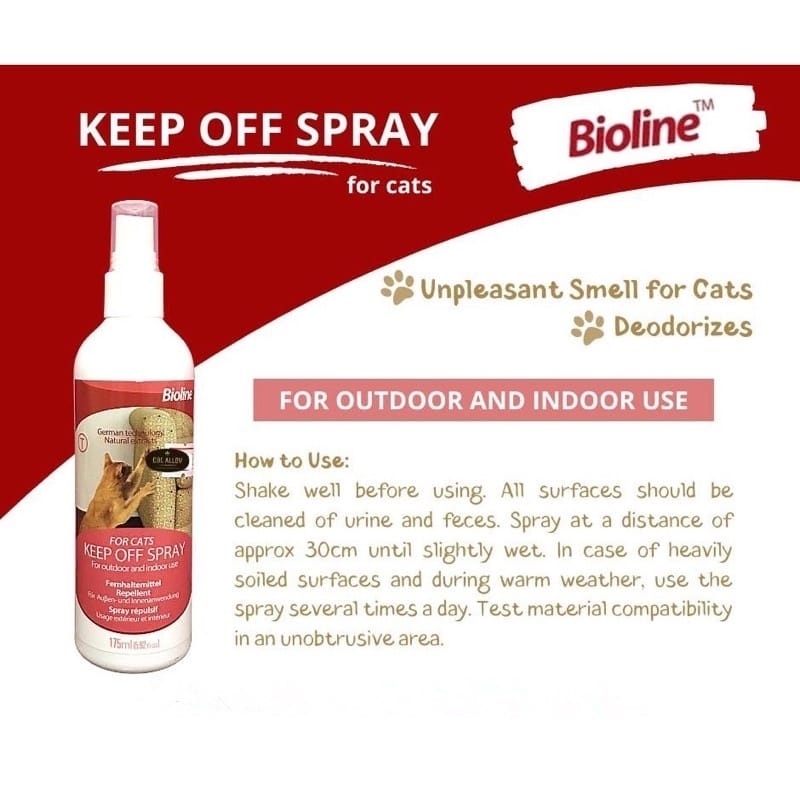 Nutrimax Keep Off Cat Spray 200ml Cat Repellent Spray Bioline Keep Off Spray Cat Repellent Outdoor And Indoor Use 175ml Shopee Malaysia