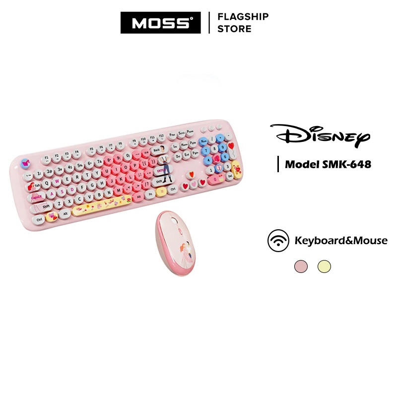 Disney SMK-648M2AG 2 in 1 Wireless Keyboard and Mouse Mice | Shopee ...