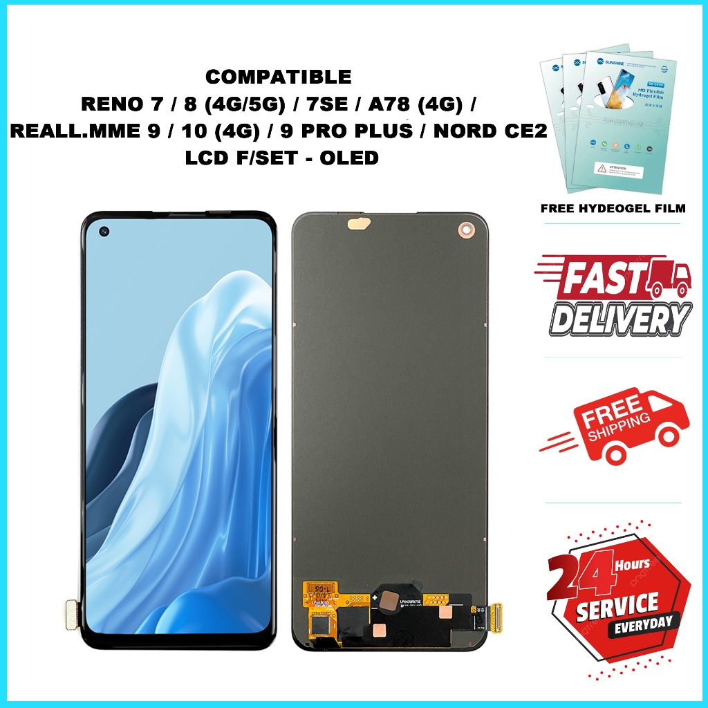 COMPATIBLE TC RENO 7 / 8 (4G / 5G) / 7SE / A78 (4G) / REALLMME 9 / 10 ...