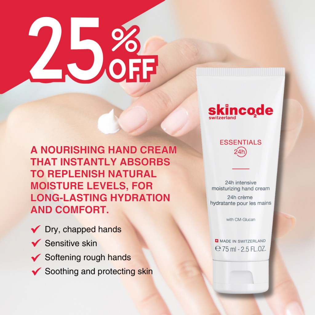 Skincode ESSENTIALS 24h Intensive Moisturizing Hand Cream (75ml ...