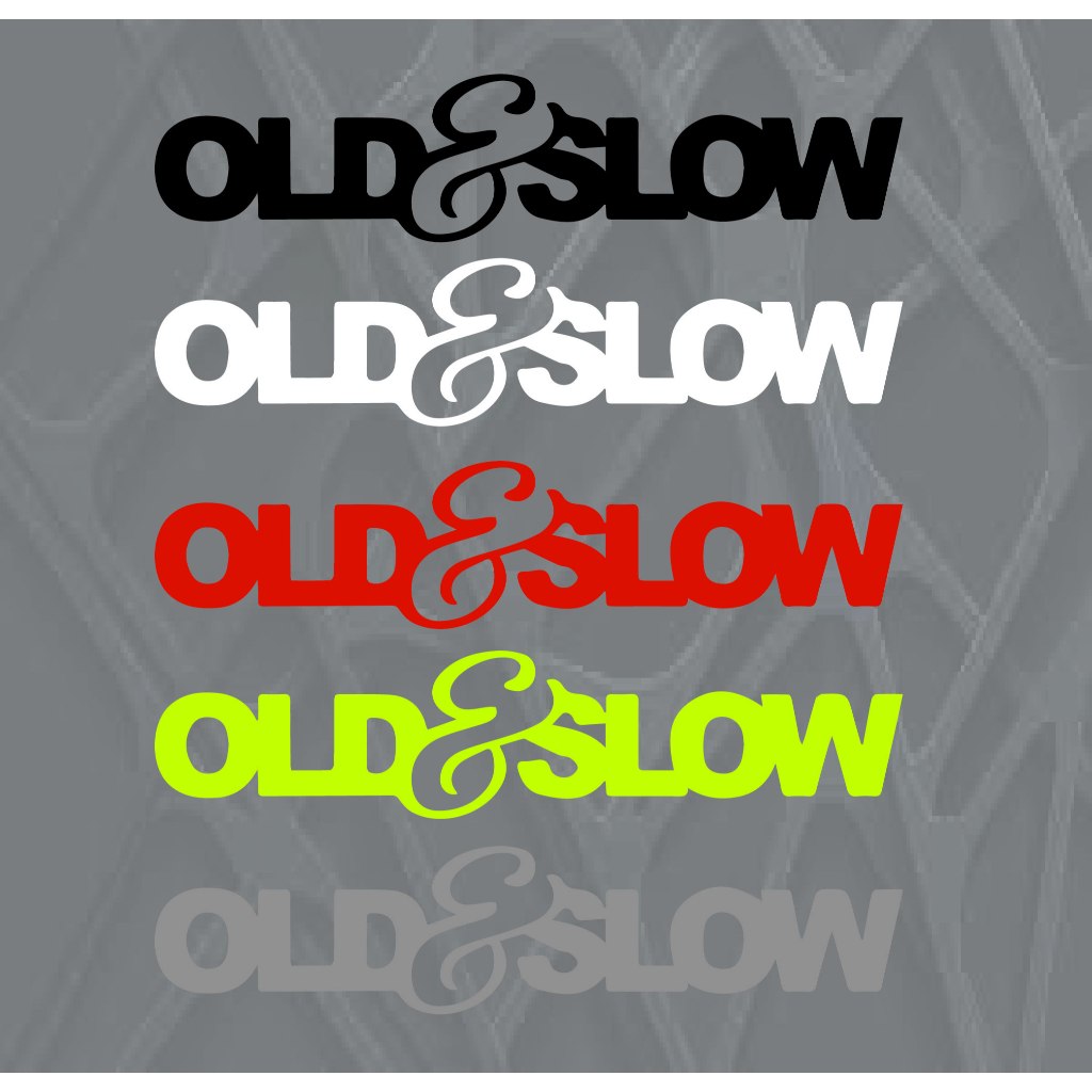 OLD&SLOW CAR BODY STICKER /kererta sticker | Shopee Malaysia