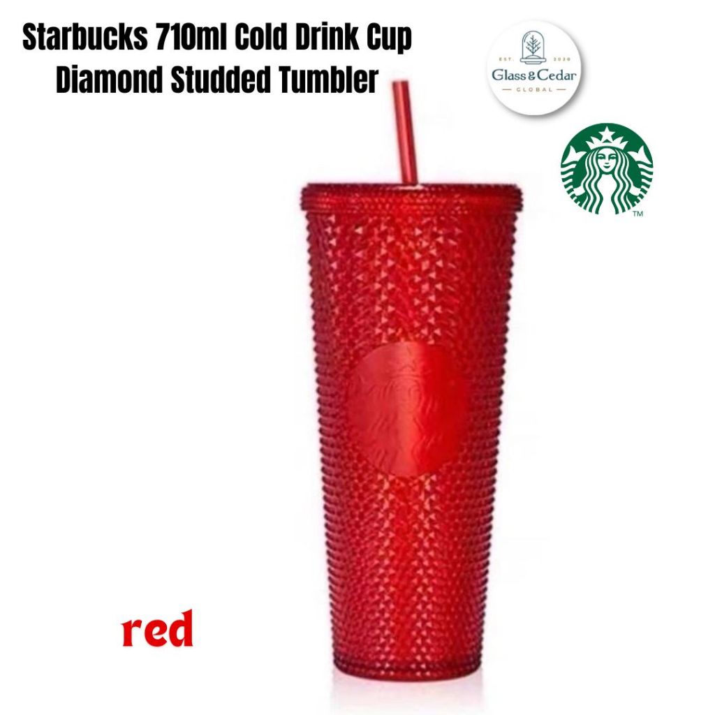 New Starbucks shops Cold Drink CupDiamond Studded Tumbler 24oz