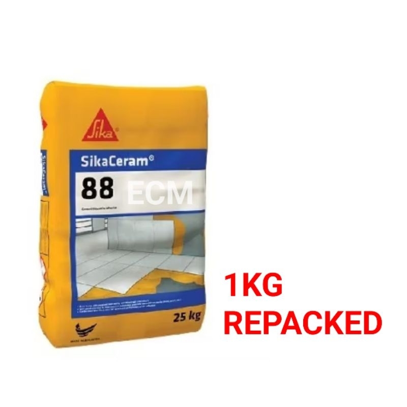 SIKACERAM 88 (1KG REPACKED) CEMENT TILE ADHESIVE/ SIMEN PELEKAT TILE ...