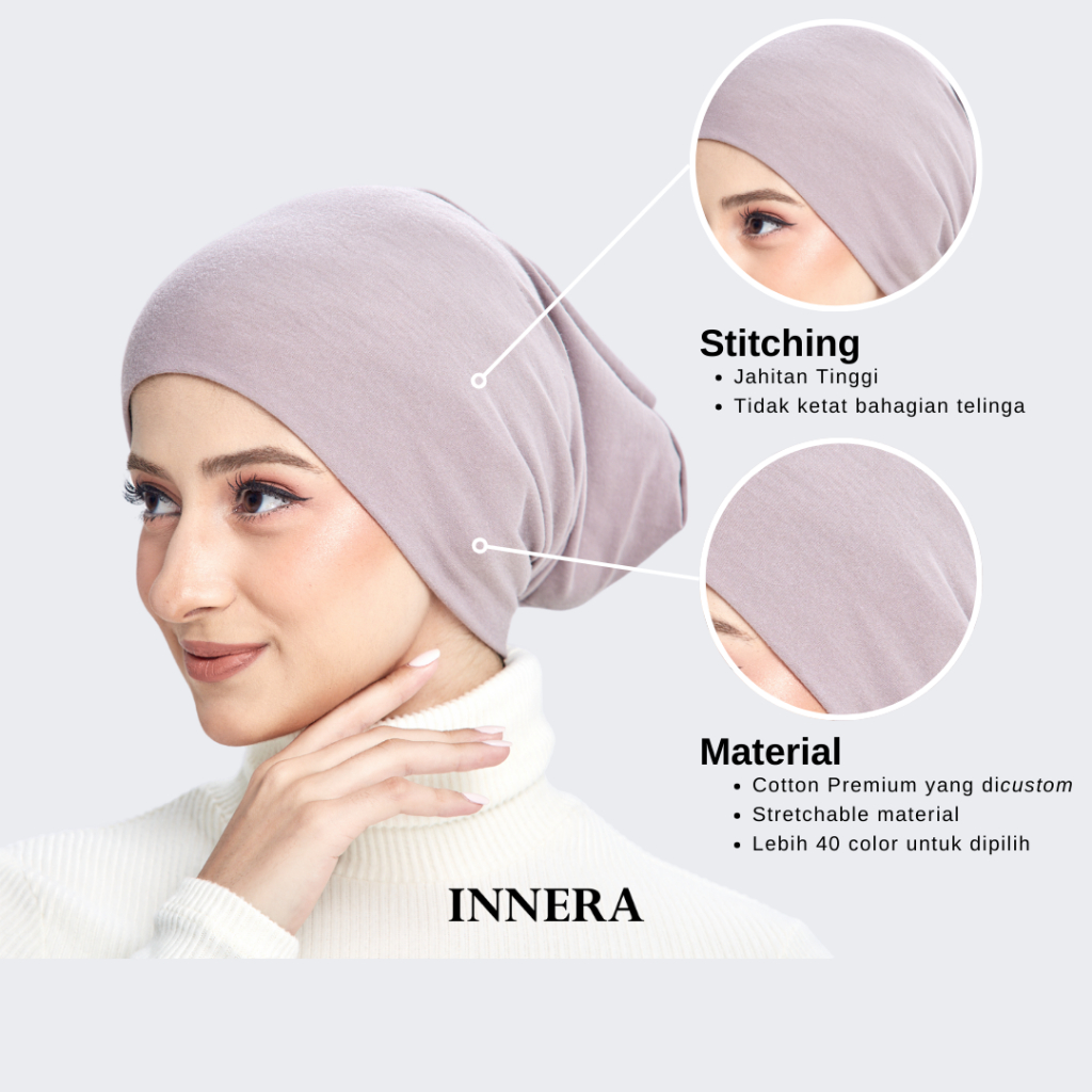 Inner Snowcap I Anak Tudung Cotton I Inner Full Belakang I clearance ...