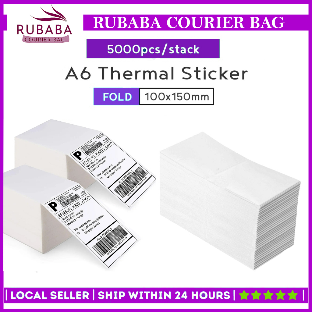 High Quality Barcode 5000pcs A6 Thermal Sticker 100*150mm / AWB ...