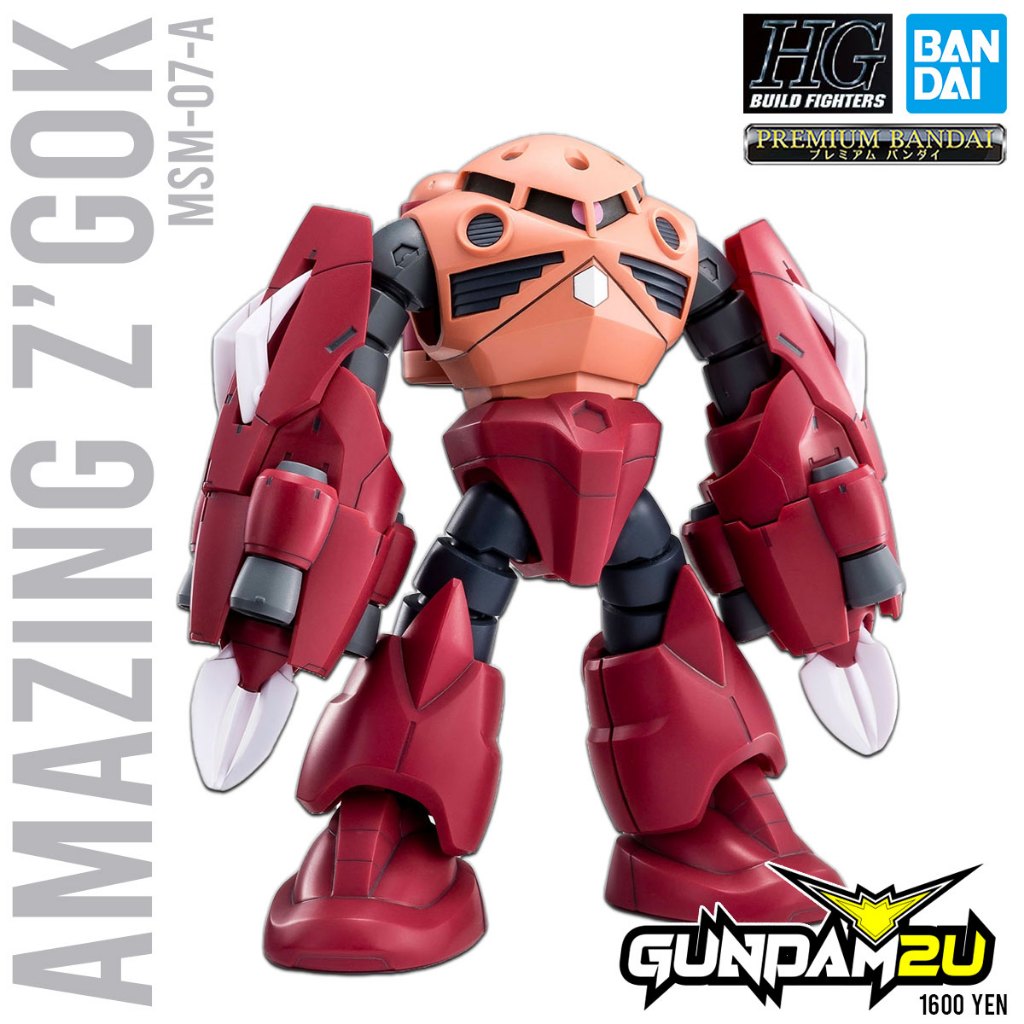 P BANDAI HG 1 144 Amazing Zgok High Grade HGBF Gundam Build Fighters Plastic Model Kit