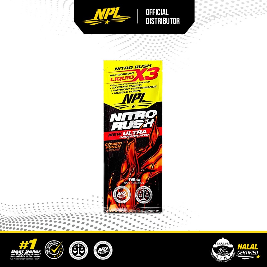 NPL Nitro Rush x1 Sachet (15ml) – x3 Extreme Performance Concentrated ...