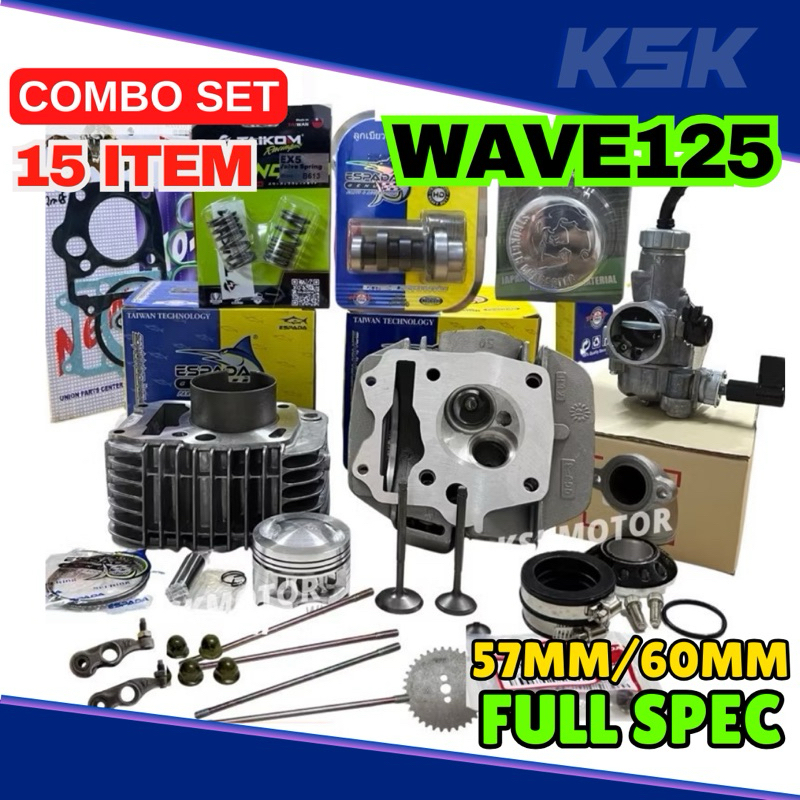 WAVE125 COMBO SET ESPADA SPEC 57-60(FULL SPEC/BASIC SPEC)RACING COMBO ...