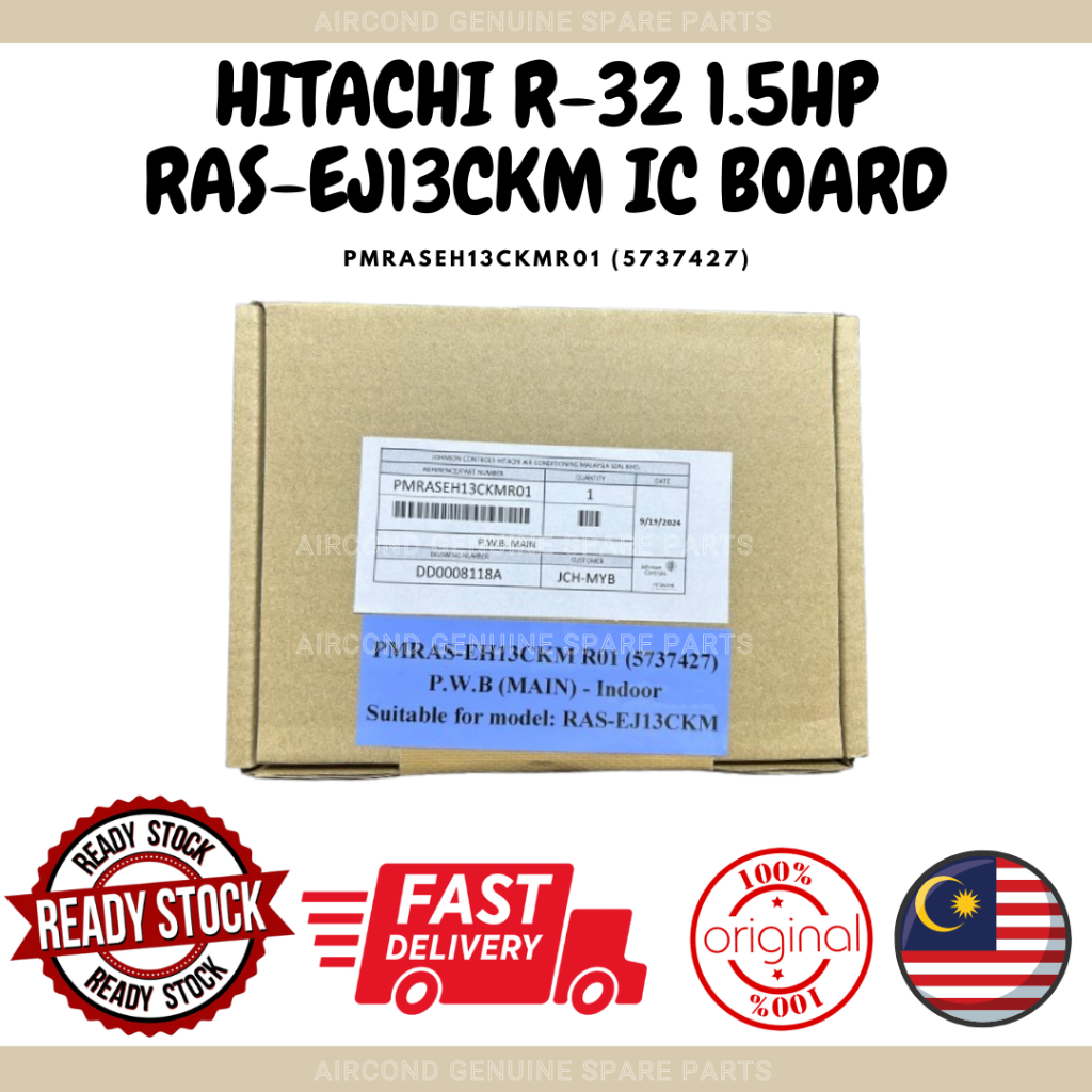 HITACHI GENUINE PART - HITACHI R-32 1.5HP RAS-EJ13CKM INDOOR PCB BOARD ...