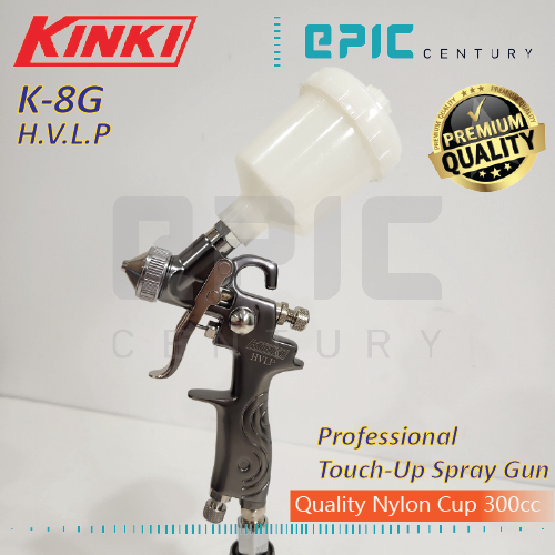 KINKI Touch Up Spray Gun 0.5mm 1.0mm Gravity Cup 300cc Premium Cast