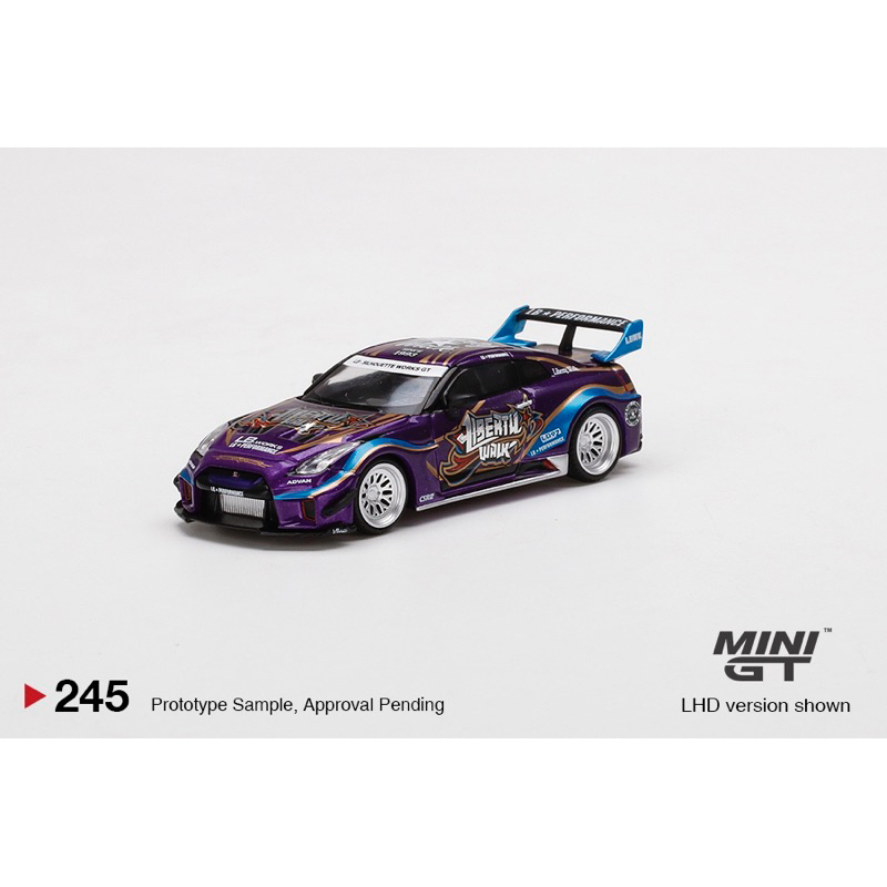 MINI GT LB-SILHOUETTE WORKS GT NISSAN 35GT-RR PURPLE METALLIC | Shopee ...
