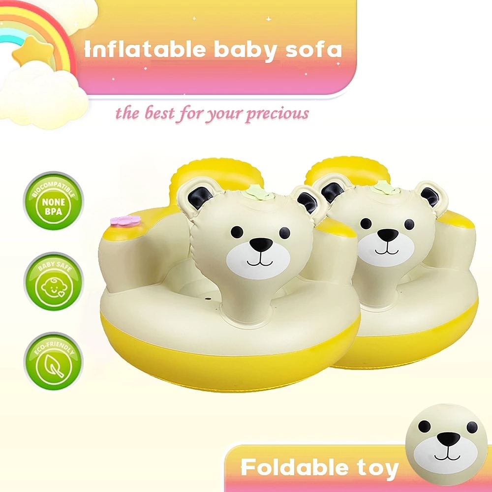 Baby Inflatable Chair PVC Kerusi Bayi Makan Inflatable Baby Seat Baby ...