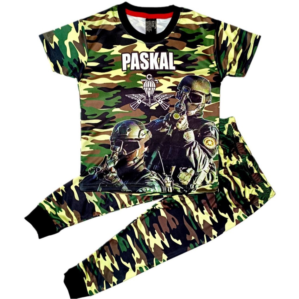 Baju Askar Budak 1-5 Tahun Unisex Paskal Bomba Army Airforce Commando ...