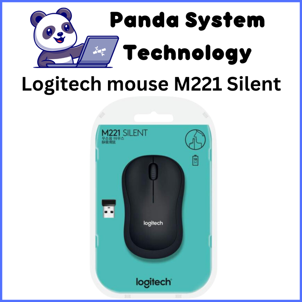 Logitech mouse M221 Silent wireless Black | Shopee Malaysia