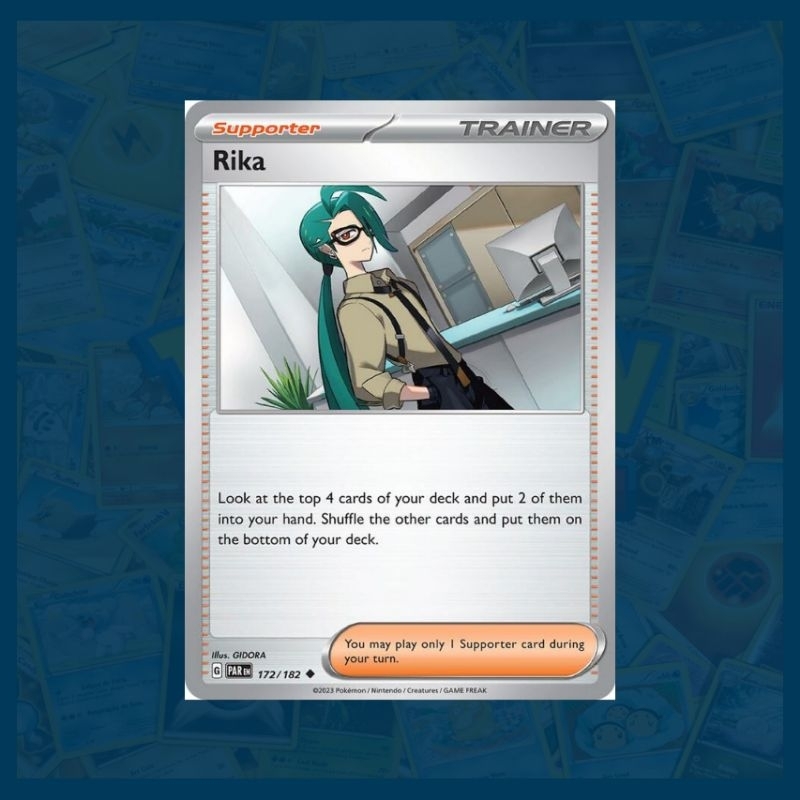 Rika (172/182) Uncommon | Paradox Rift | Pokemon TCG Card | Shopee Malaysia