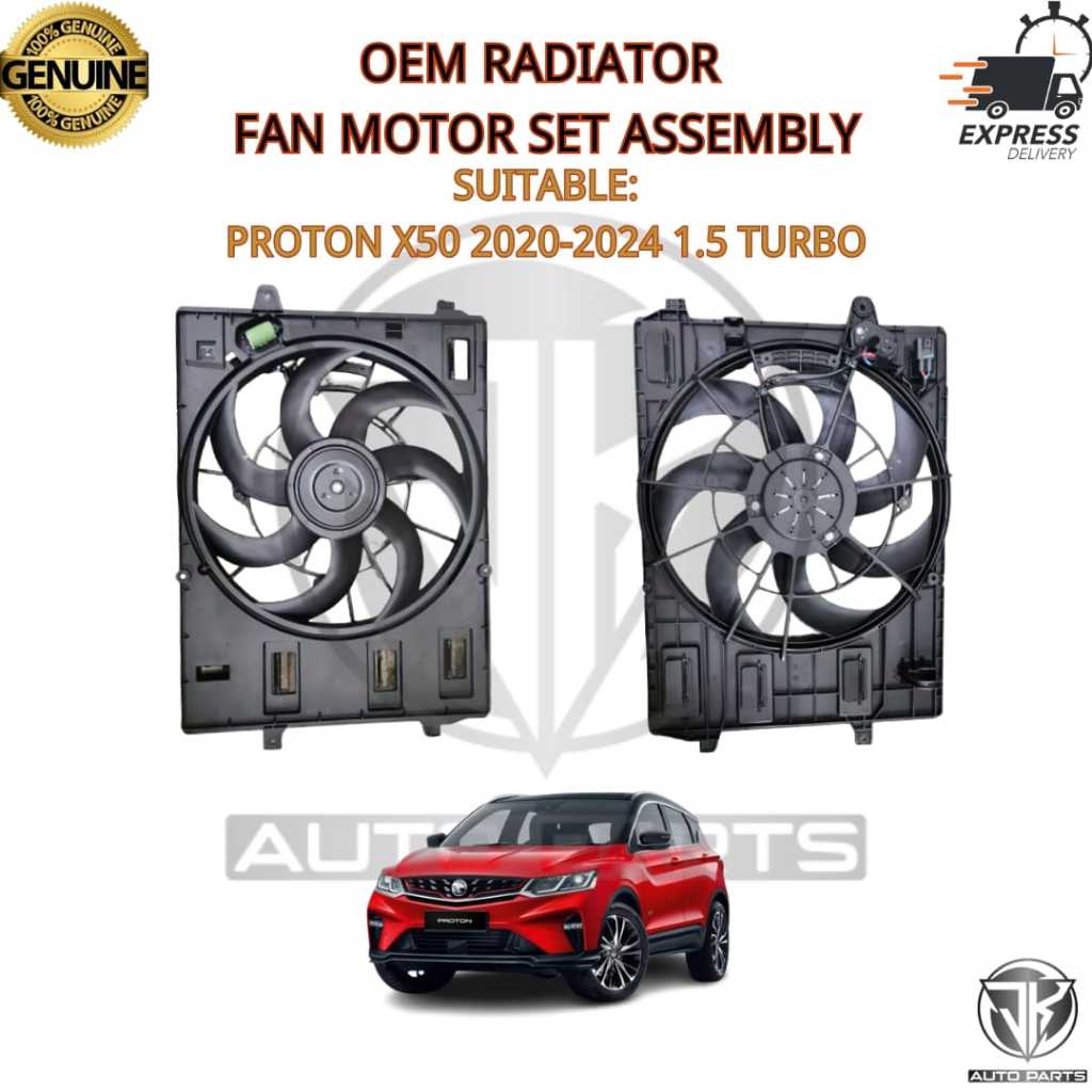 #OEM#RADIATOR FAN MOTOR SET ASSEMBLY PROTON X50 2020-2024 1.5 TURBO ...