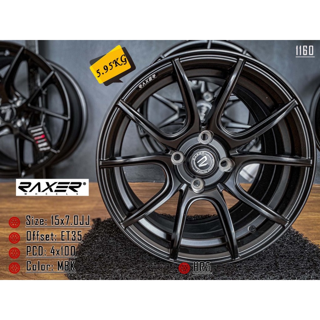RAXER HR5 15X7 ET35 4X100 MBK | Shopee Malaysia