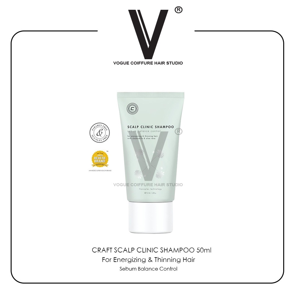 Craft Scalp Clinic Shampoo 50ml ( For Energising & Thinning Hair ...