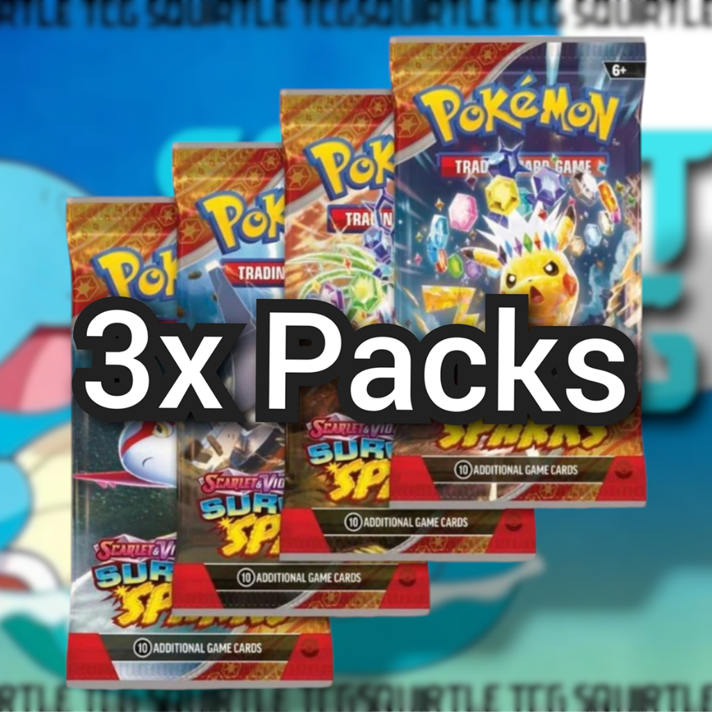 [ Live RIP ] 3x Pokémon Surging Sparks Booster Pack English Version ...