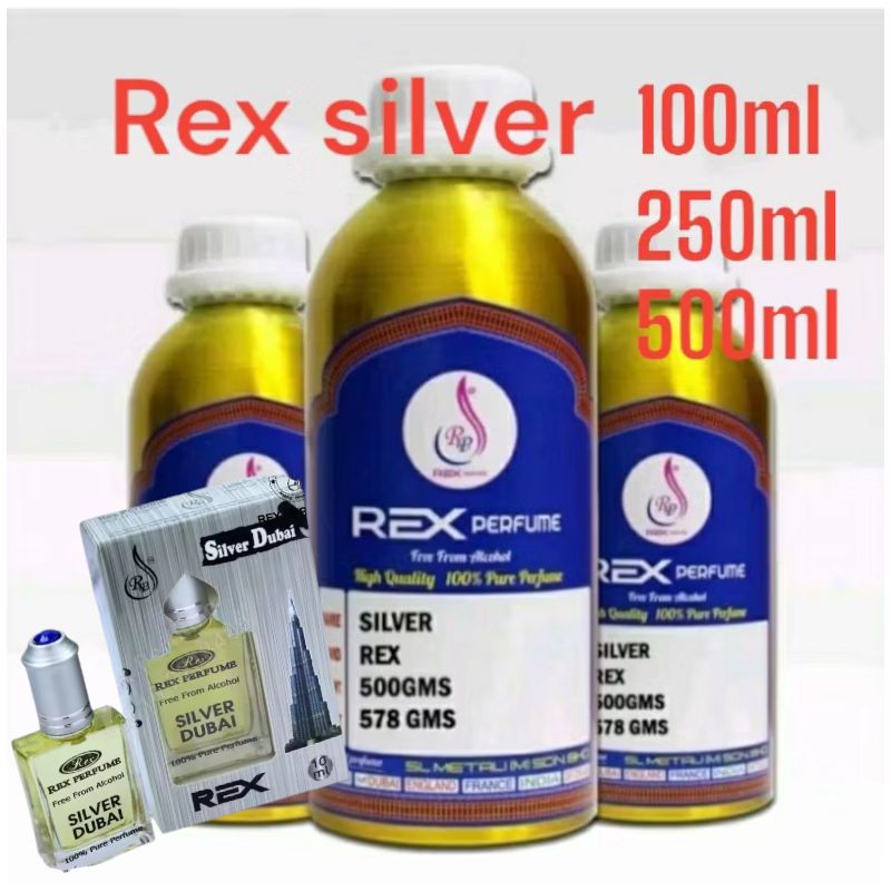 REX ATTAR, SILVER 100ML,250ML, 500ML BY REX PERFUME (100% ORIGINAL ...