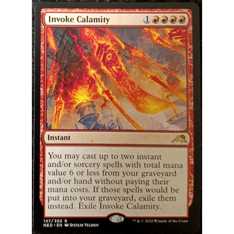 Magic The Gathering : Invoke Calamity Rare Kamigawa Neon Dynasty card. |  Shopee Malaysia