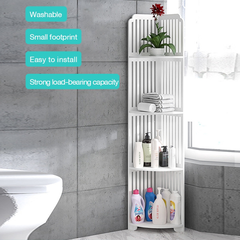 Waterproof Rak Bathroom Rack Toilet Bathroom Corner Rack Multiple 3 and ...