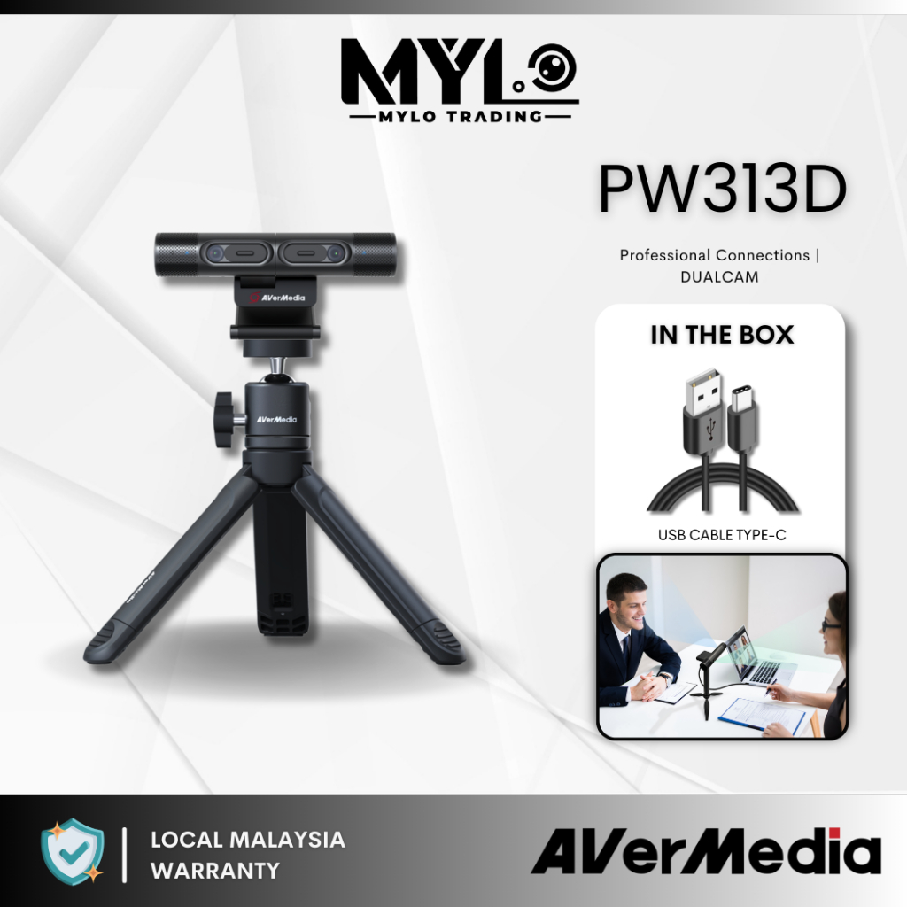 READY STOCK) AverMedia PW313D Live Streamer CAM 313 Full HD