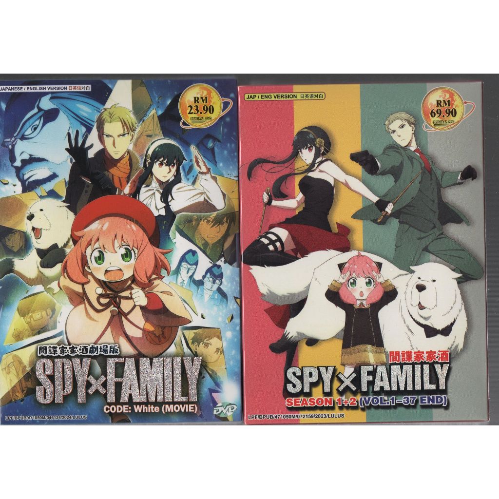 Anime DVD Spy x Family Complete TV Series Season 1+2 Vol.137 End