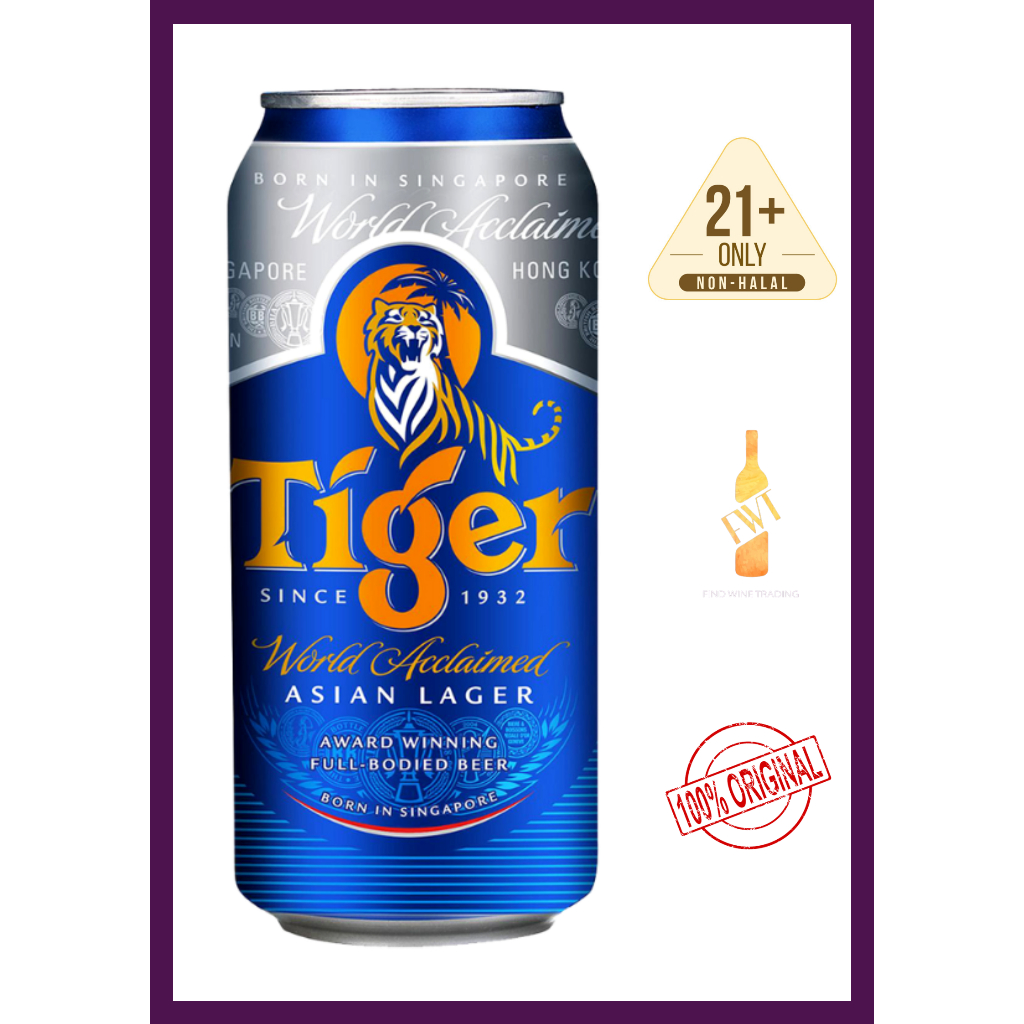 TIGER LAGER BEER 500ML 5ABV CANS | Shopee Malaysia