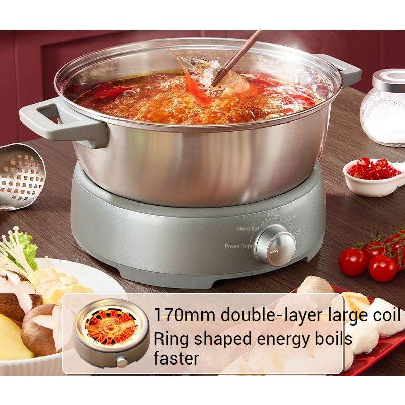 Media Electric Hotpot IH Heating Multipurpose Electric Hotpot Cooker ...