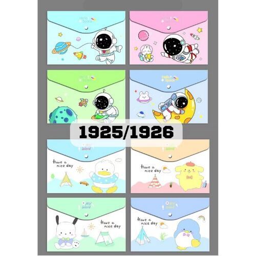 A4 PVC Fancy Cartoon Holder Button File Folder / Popular Plastic Files ...