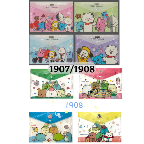 A4 PVC Fancy Cartoon Holder Button File Folder / Popular Plastic Files ...