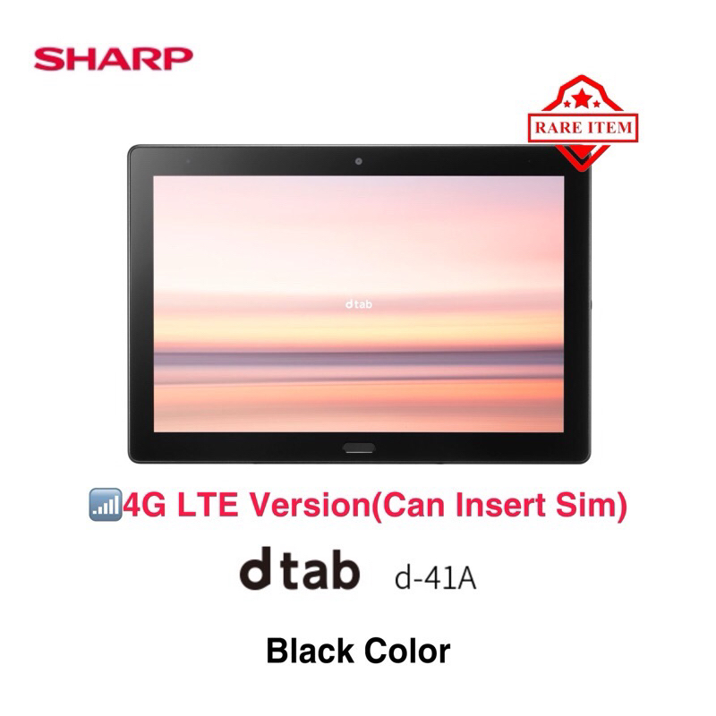 Sharp Tablet Tab Dtab D-41A High Performance 10.1Inch Snapdragon