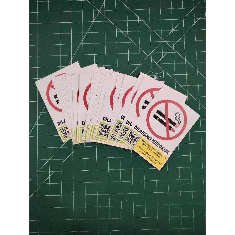 Sticker Dilarang Merokok 2025 | No Smoking | No Vape | **STICKER SAJE ...