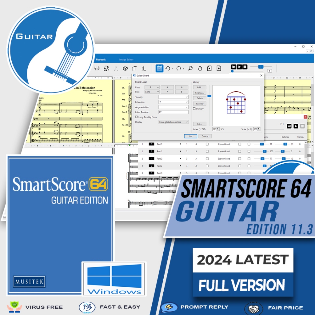 SmartScore 64 Guitar Edition 11.3 2024 Latest Full Version | Lifetime ...