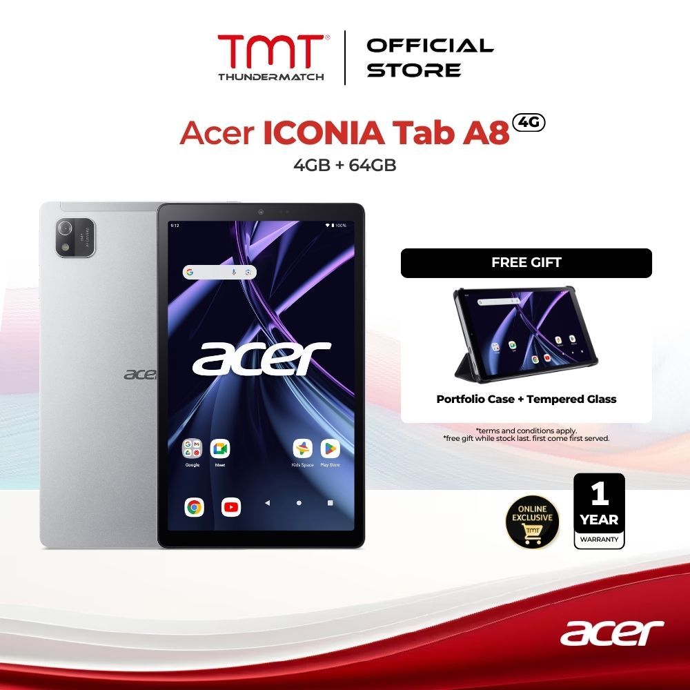 Acer ICONIA Tab A8 4G Tablet (4GB RAM + 64GB ROM) A811A000 Shopee