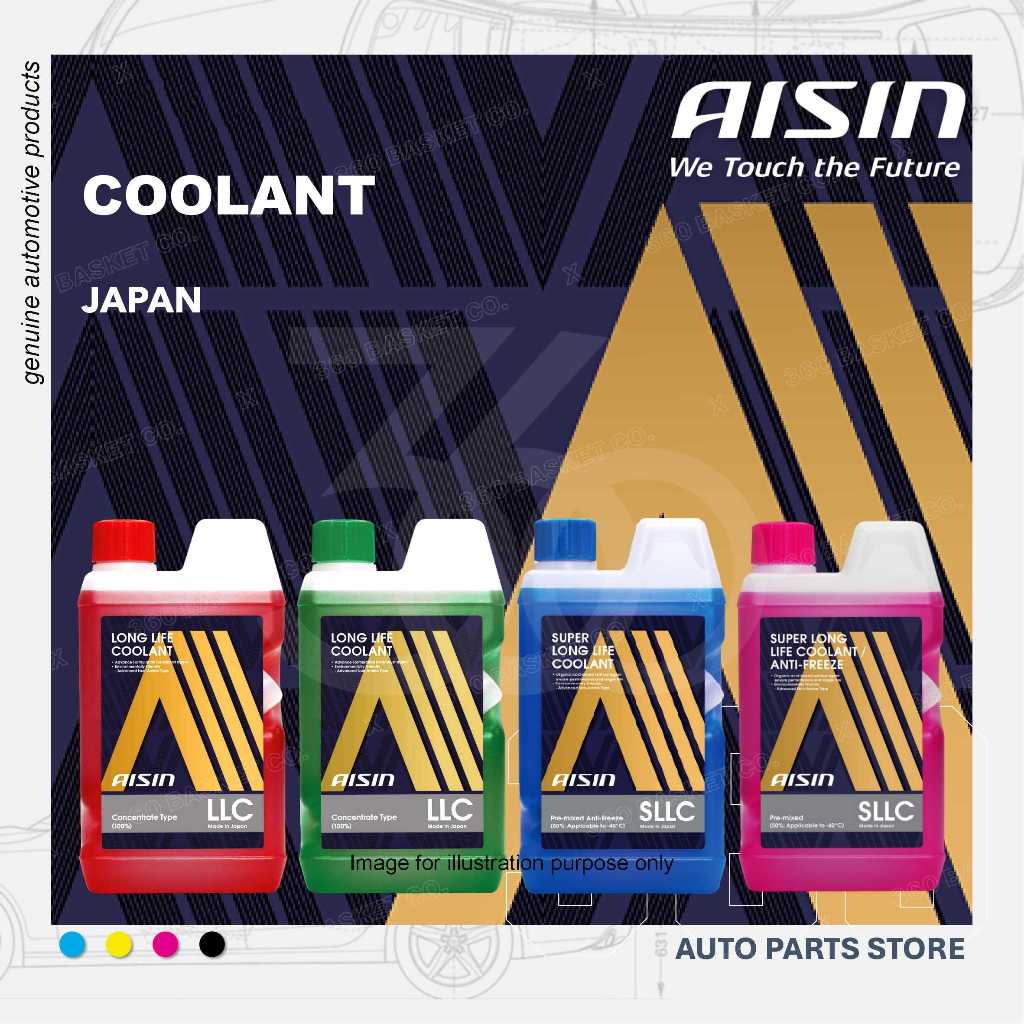 [JAPAN] AISIN LONG LIFE COOLANT (1L) RED GREEN BLUE PINK | Shopee Malaysia