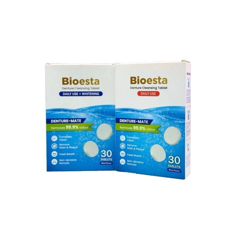 Bioesta Adhesive Cleansing Tab (Daily Use + Whitening) (30 Tablets ...