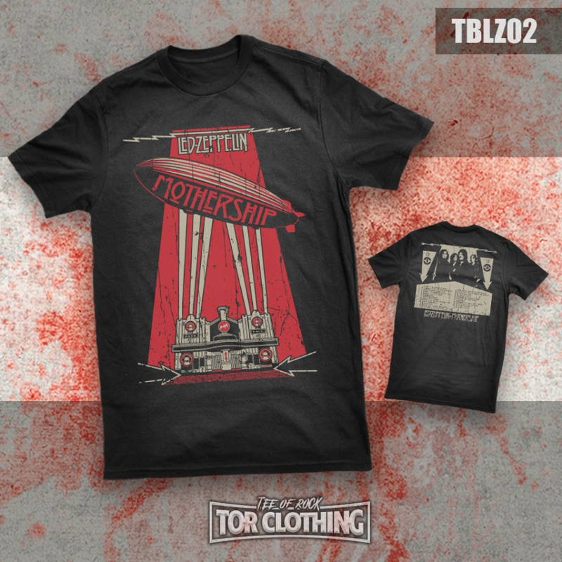 T shirt Led Zeppelin Classic Logo Band Rock TBLZ02 Ready Stock Shopee Malaysia