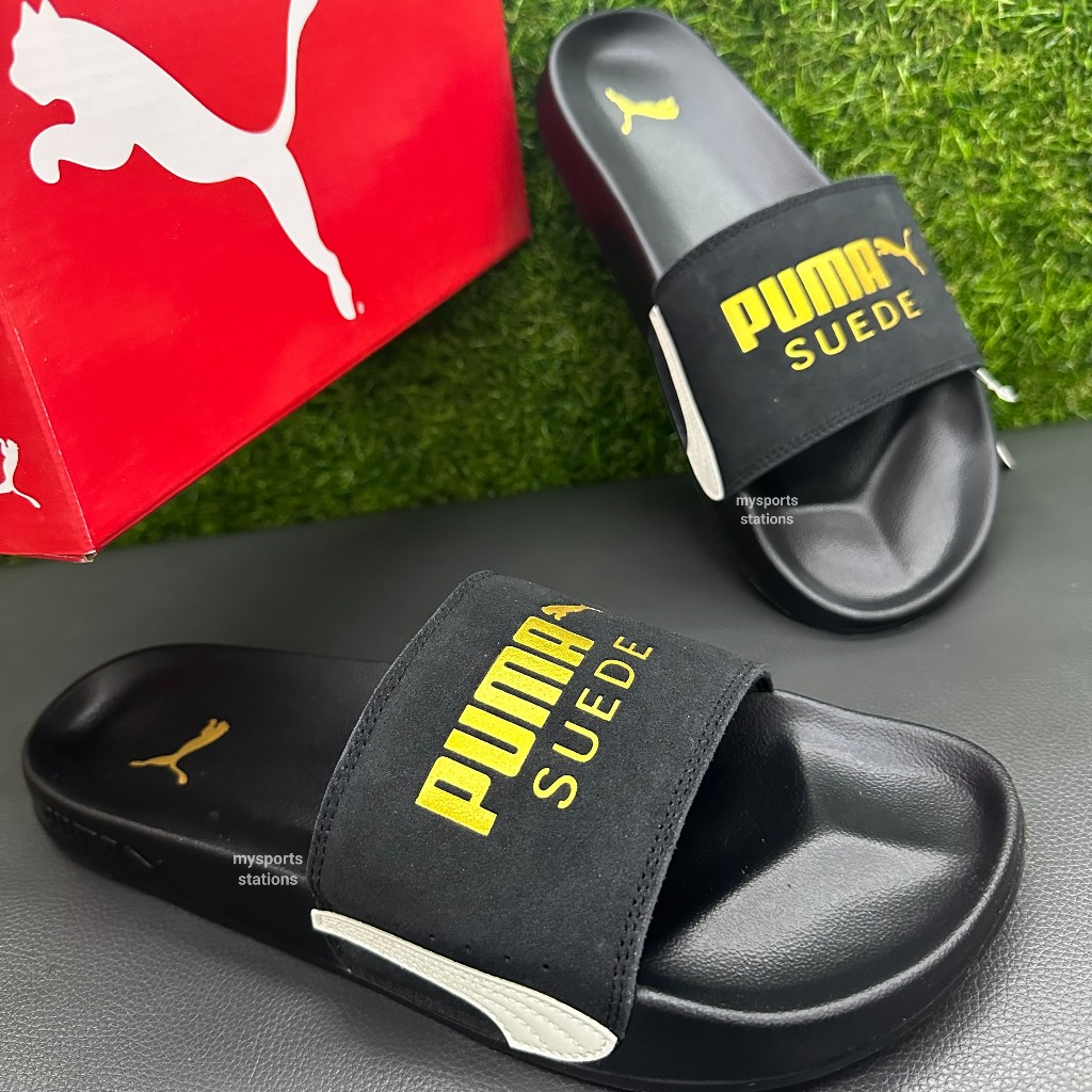PUMA Mens Leadcat 2.0 Suede Classic 384872 01 Slides Sandals Slippers 100 Original Ready Stock Shopee Malaysia