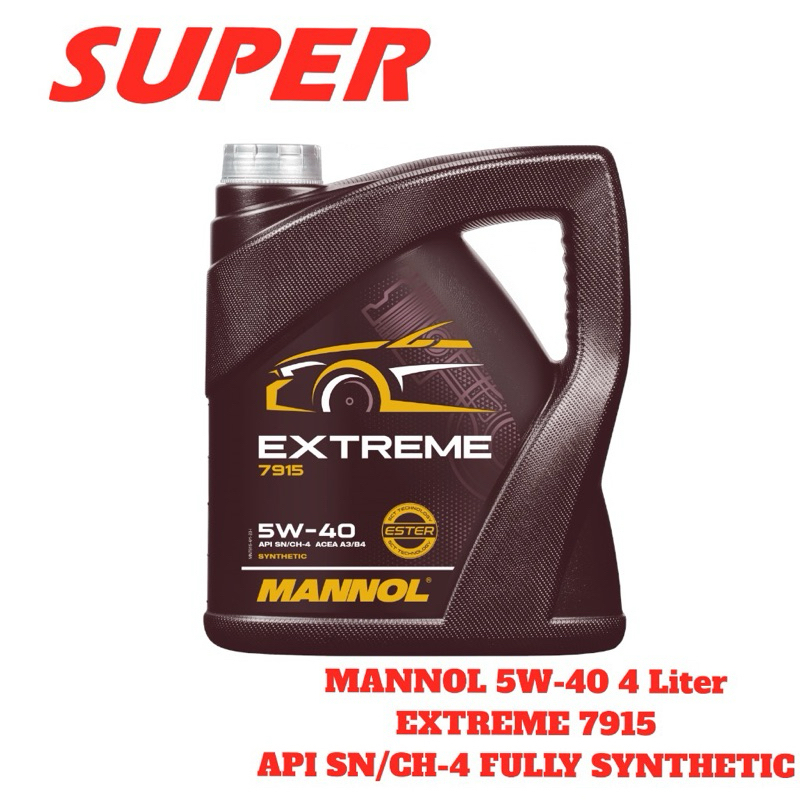 MANNOL EXTREME SAE 5W-40 ENGINE OIL 4L | Shopee Malaysia