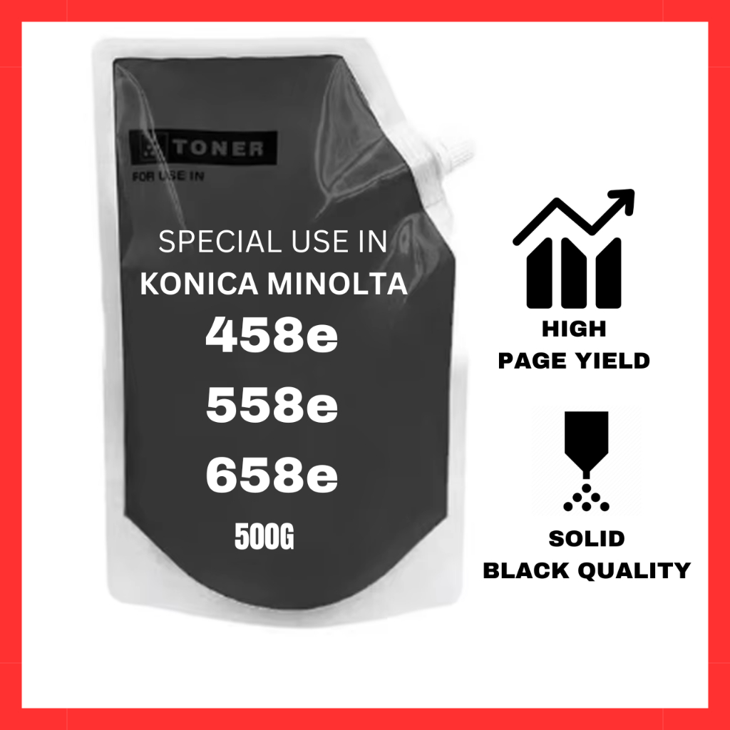 Compatible Toner Konica Minolta Bizhub 458 558 458e 558e Black & White ...