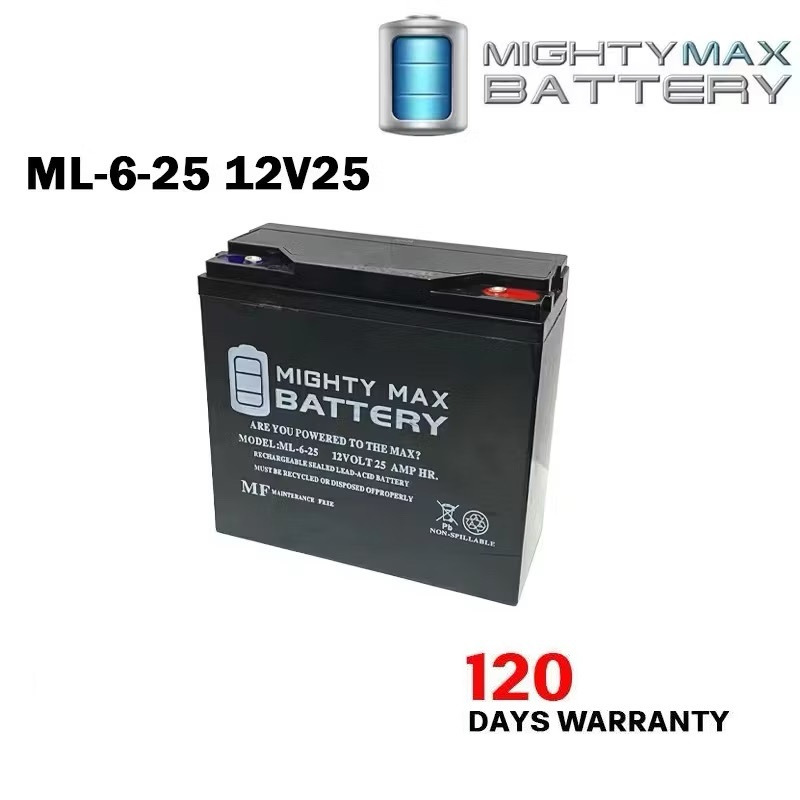MIGHTY MAX EScooter Battery Ebike Battery 6V 12V Rechargeable Lead ...