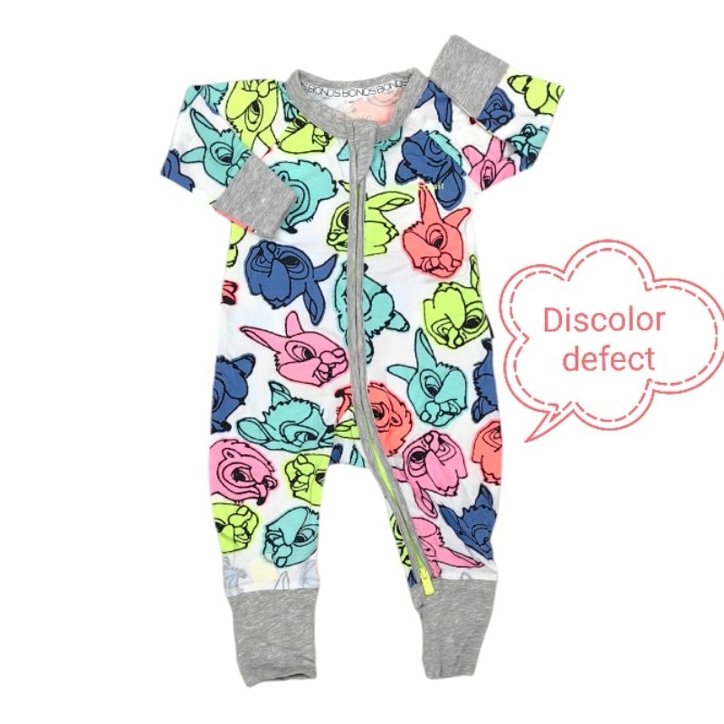 REJECT Bonds Wondersuit (discolor, Size label Tag cut-off) Baby