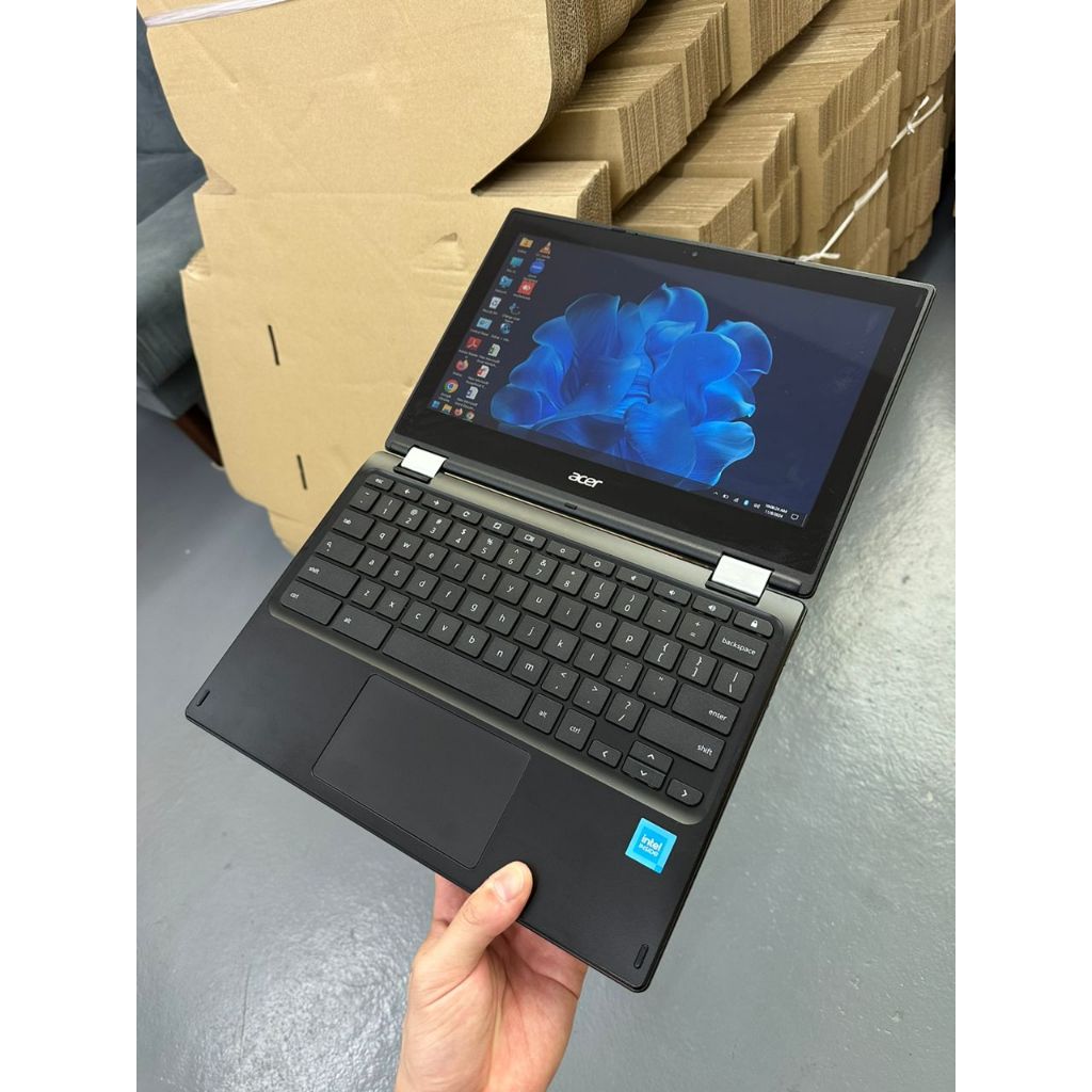 WINDOW 10 PRO ACER R11 TOUCHSCREEN 2IN1 FLIP INTEL CELERON 4GB RAM 32GB ...