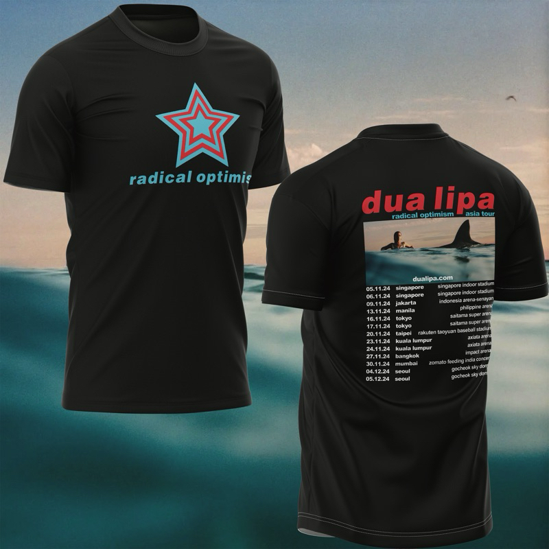 Dua Lipa radical optimism Asia Tour Tシャツ Dua Lipa Unisex's Standard Official Merch Radical Optimism T