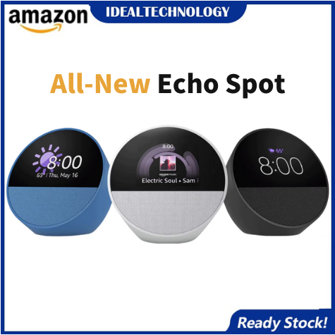 Amazon All-New Echo Spot (Release in 2024) Smart Alarm Clock with Alexa ...