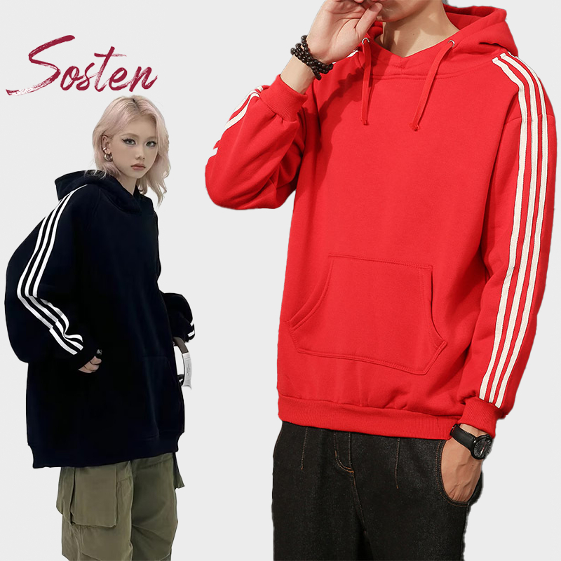 【READY STOCK】ST218 M-2XL Unisex Women and Man Jacket Long Sleeve Hoodie ...