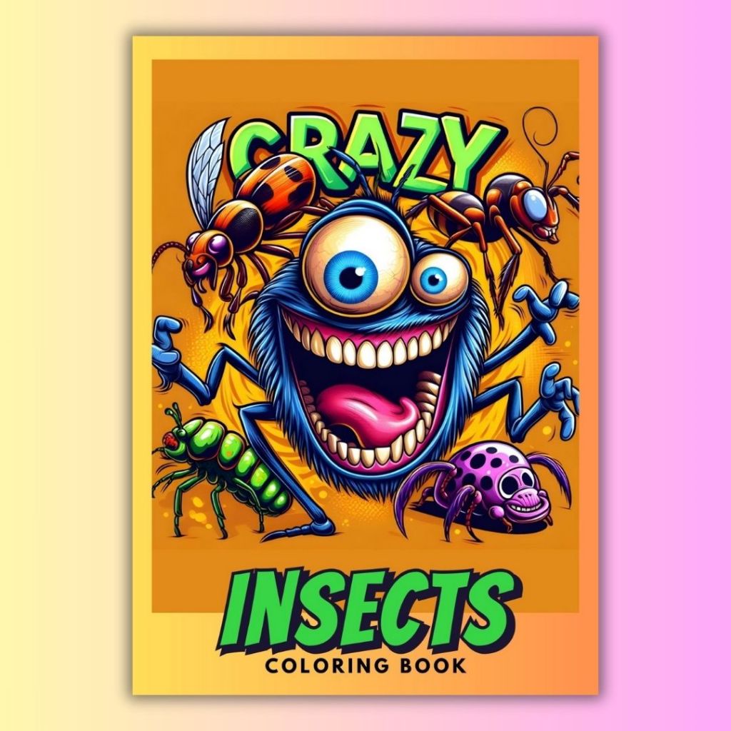 [CS022] Adult Coloring Book A4 Size - Crazy Insects Coloring | Shopee ...